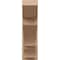 Ekena Millwork 7 1/2-in W x 24-in D x 24-in H Balboa Slat Rough Cedar Woodgrain TimberThane Outlooker, Primed Tan OUTUR075X24X24BOA24RCPR - alternate 5